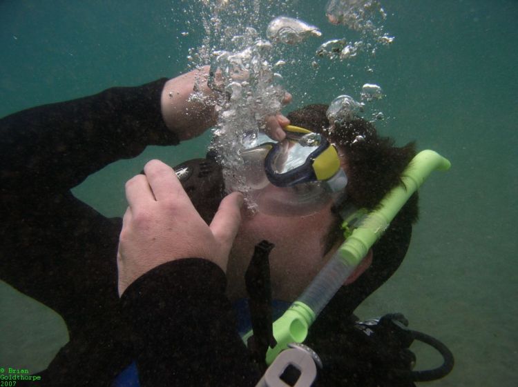 Clearing Water from a Mask