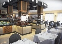 Photograph Dining room serving buffet meals